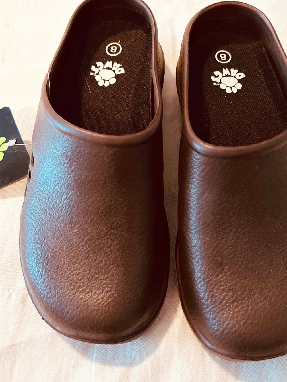 DAWGS, ULTRASOFT WORKING STYLE, DARK BROWN, SIZE 8, NO HOLES ON TOP, FOUR HOLES